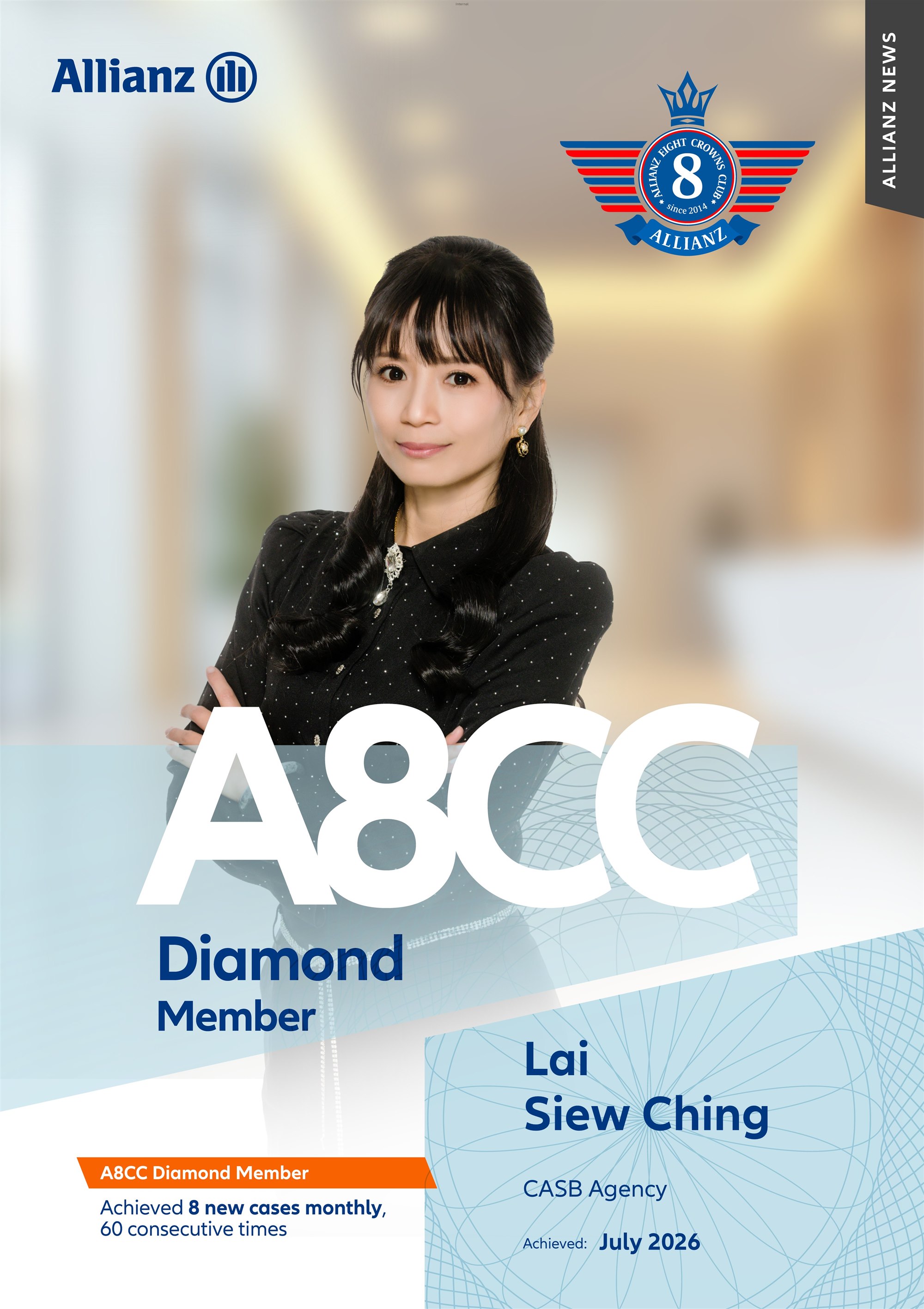 Lai Siew Ching, A8CC Diamond Member 2026