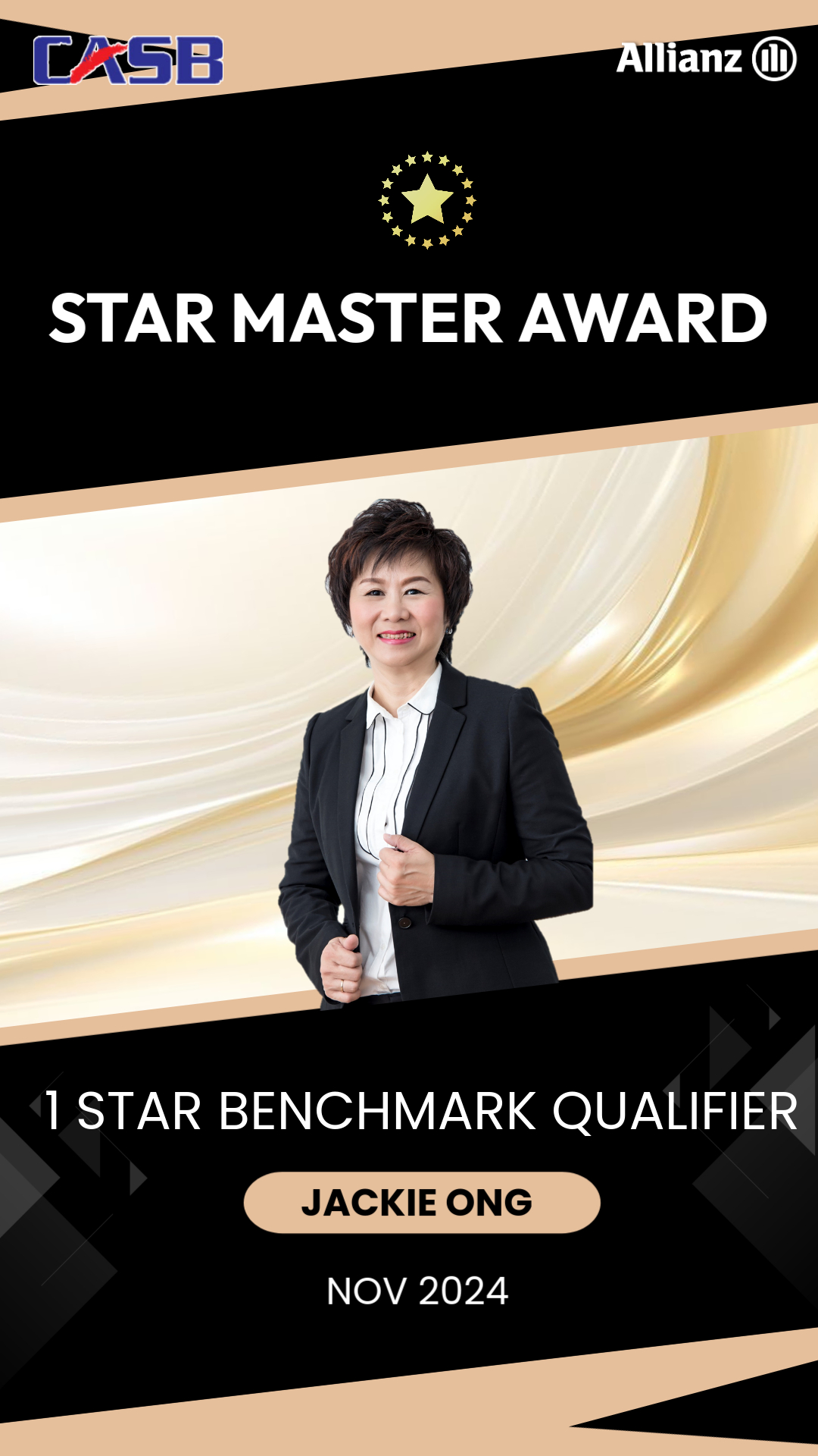 Jackie Ong (1 Star Master Award Benchmark Qualifier 2024)